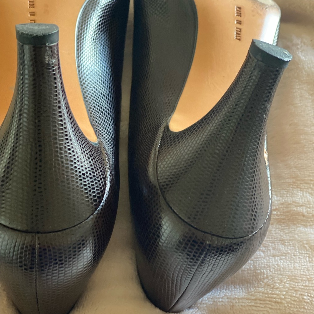 Salvatore Ferragamo brown heel 9 AAAA leather - Picture 9 of 14